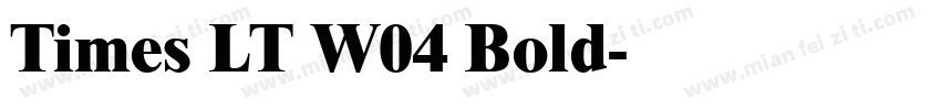 Times LT W04 Bold字体转换
